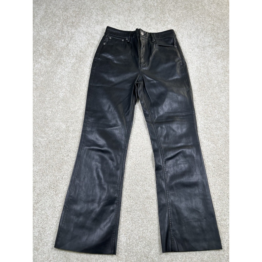Zara Womens Size 2‎ Black Faux Leather Pants